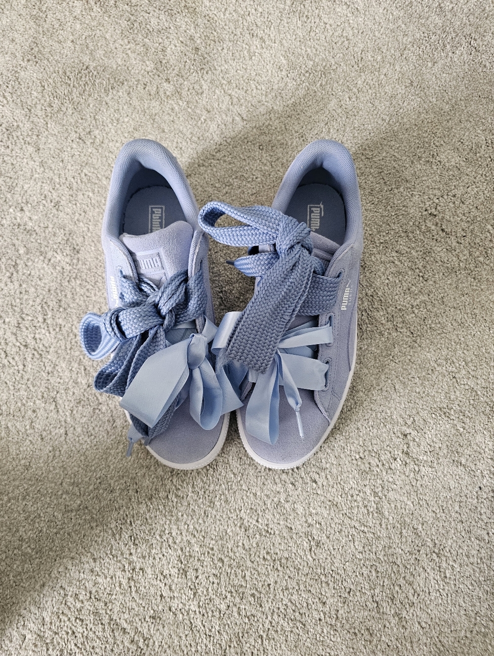 Puma Women’s Suede Sneakers in Light Blue